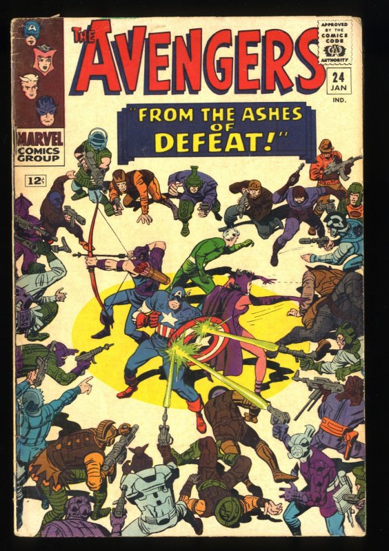 Avengers #24 VG 4.0 Kang Appearance!