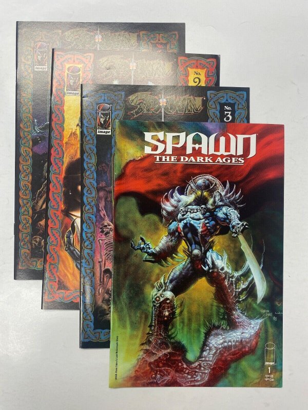 4 IMAGE comic book Spawn Impaler #1 2 3 Dark Ages #1 92 MS10