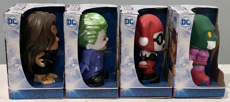 Lot of 4 Ooshies Series 4 DC 4” Vinyl Edition