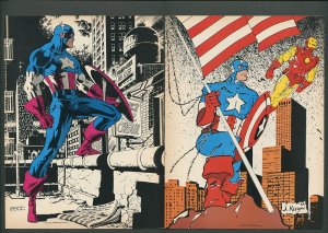 Comic Features Magazine Pin Ups / Captain America  / 1986