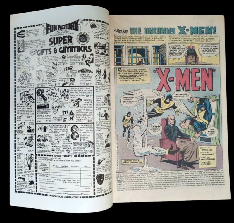 Amazing Adventures #1 Featuring The X-men 1979 Marvel Comics FN/VF Condition