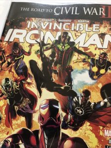 Marvel INVINCIBLE IRON MAN (2016) #11 Road To Civil War Riri Appearance 