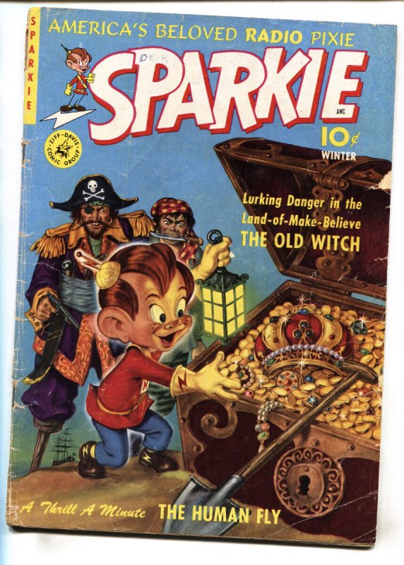 Sparkie #1--1951--Golden-Age--comic book--HUMAN FLY--Old Witch--VG-