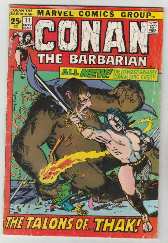 Conan the Barbarian # 11 Strict VG/FN Artist Barry Windsor Smith