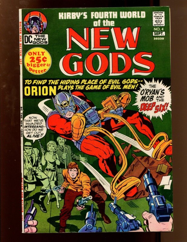 NEW GODS #4 - KIRBY ART - 1ST APPEARANCE ESAK (7.5) 1971