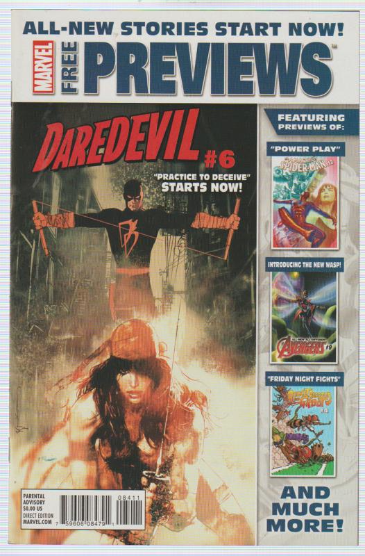 $.99 CENT SALE! - MARVEL PREVIEWS,DAREDEVIL, SPIDER-MAN  -  BAGGED & BOARDED