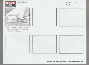 2004 LEGO BATMAN Storyboard 13-39 by Mark Simon VF 8.0 Prison Van