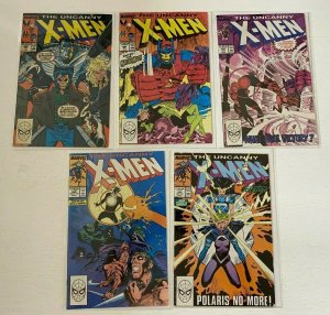 Uncanny X-Men Comic Lot 37 Diff #202-250 AVG 7.0(6.0-8.0) (1986-1989)