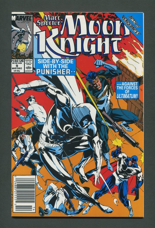 Moon Knight #9  /  9.2  NM-  /  Newsstand December 1989