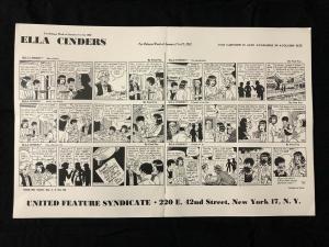 Ella Cinders Newspaper Comic Dailies Proof Sheet 1/7/52