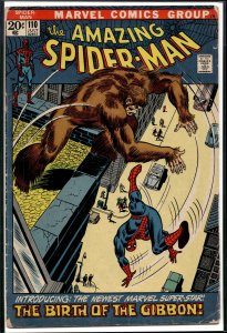 The Amazing Spider-Man #110 (1972) Spider-Man [Key Issue]