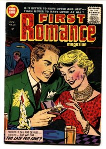 FIRST ROMANCE #35-1955-SPICY POSES-Harvey-Comic Book