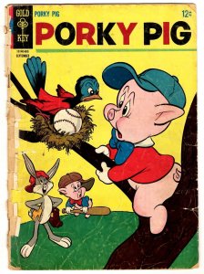 Porky Pig #8 VINTAGE 1966 Gold Key Comics Bugs Bunny Baseball