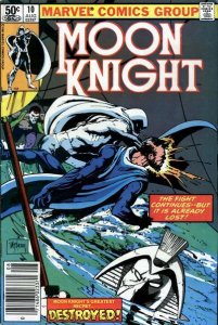 Moon Knight (1st Series) #10 (Newsstand) VG ; Marvel | low grade comic Bill Sien
