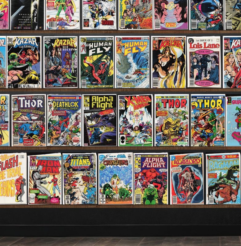 Huge Lot 140+ Comics with Iron Man, Warlord, Alpha Flight, Thor & More!