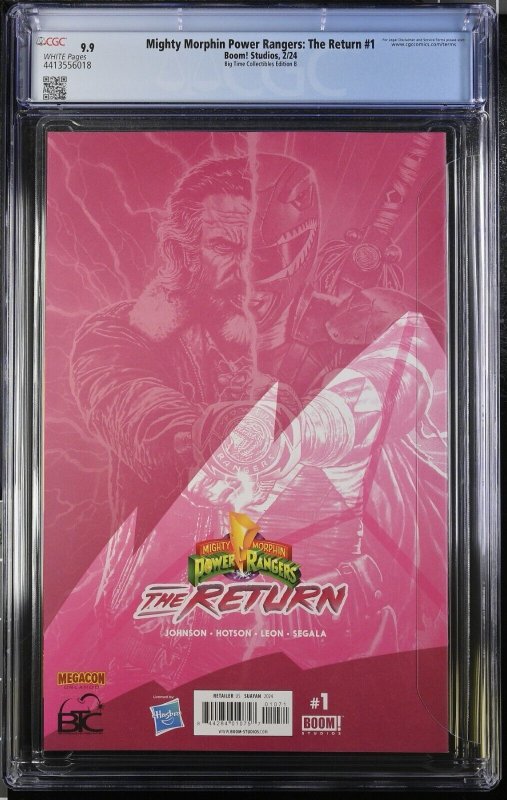 MIGHTY MORPHIN POWER RANGERS:  THE RETURN #1 | MICO SUYUAN VIRGIN | CGC 9.9 MINT