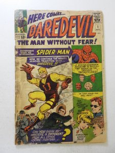 Daredevil #1 (1964) FR/GD moisture damage, tape on spine, 1 in spine split