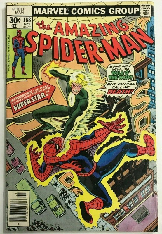 AMAZING SPIDER-MAN#168 FN 1977 MARVEL BRONZE AGE COMICS