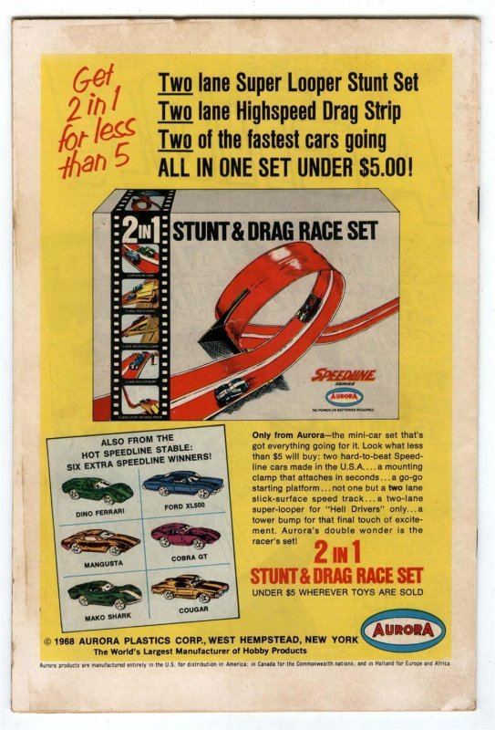 The Atom and Hawkman #40, Jan 1969, DC Comics-Classic Joe Kubert Lighting Cover