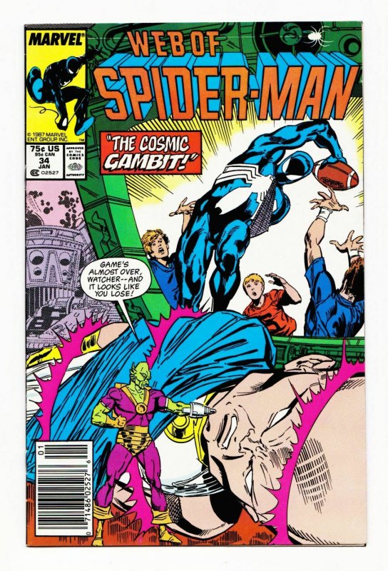 Web of Spider-Man #34 (Marvel, 1988) FN