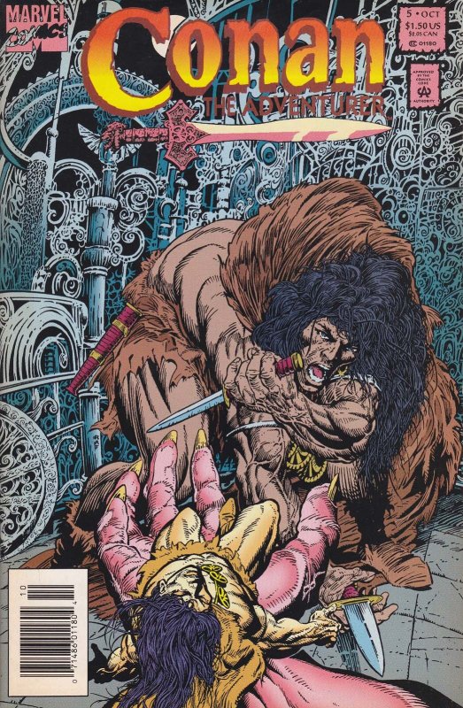 Conan the Adventurer #5 (Newsstand) FN ; Marvel | Roy Thomas