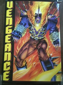 VENGEANCE I Marvel Press Poster, 1994, 34 x 22