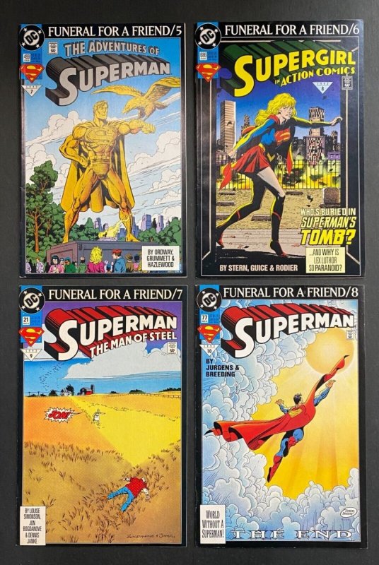 Superman (1993) Parts 1-8 Funeral for a Friend FN/VF (7.0) Complete Set of 8