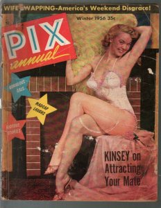 Pix Annual-Winter 1956-Jennie Lee-Lee Sharon-witch killing-cheesecake-pix-FR/G