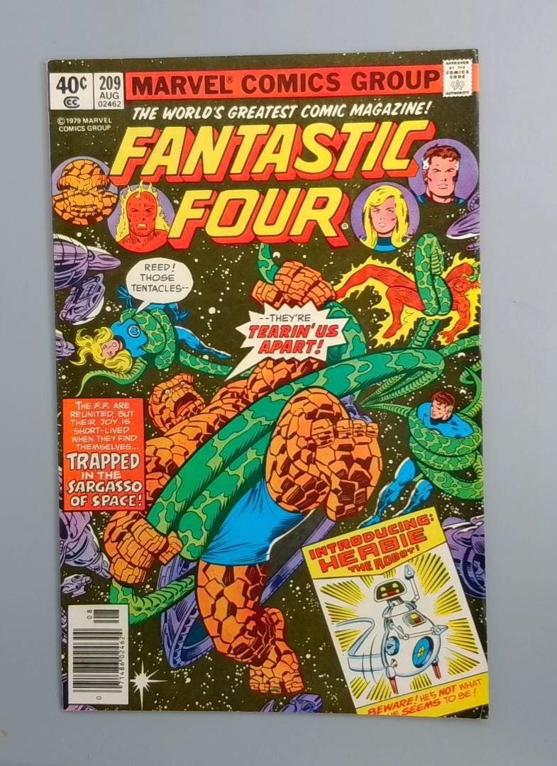 Fantastic Four #209 VF- 1st HERBIE, 1st John Byrne Issue Marvel 1979 JR1