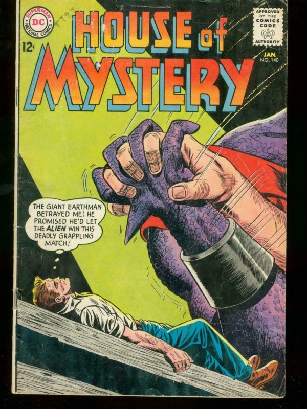 HOUSE OF MYSTERY #140 1964 DC COMICS RETURN OF ASTRO VG