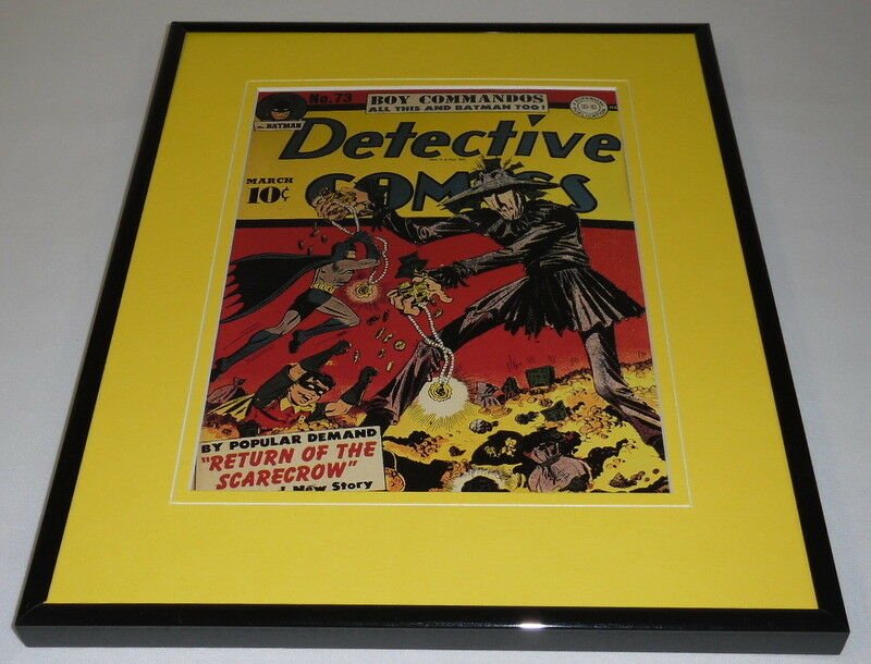 Detective Comics #73 DC Framed 11x14 Repro Cover Display Batman Robin Scarecrow