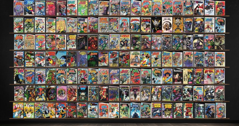 Huge Lot 140+ Comics with Blue Devil, Catwoman, The Fly, Iron Man & More!
