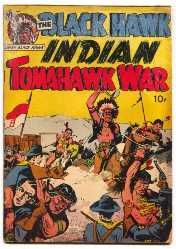 Black Hawk Indian Tomahawk War 1951- Western comic G+