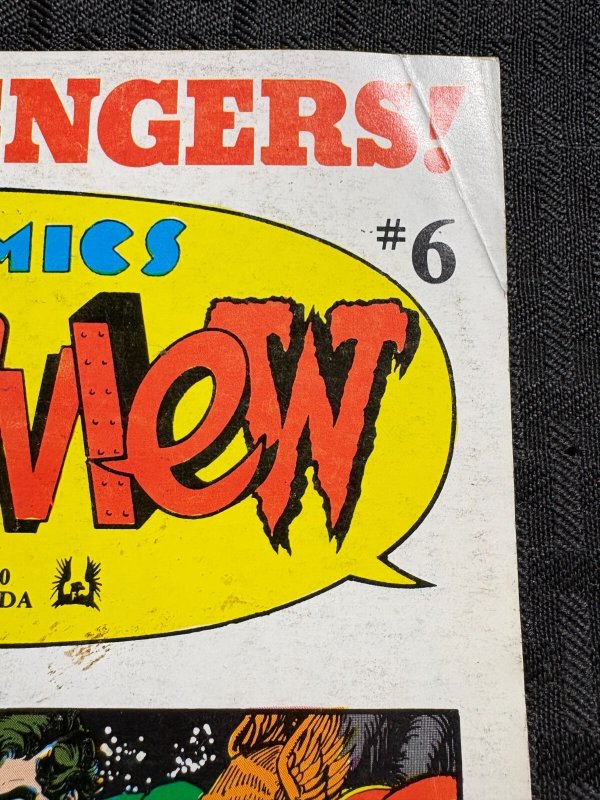 1983 COMICS INTERVIEW Magazine #6 VG 4.0 George Perez JLA / Avengers