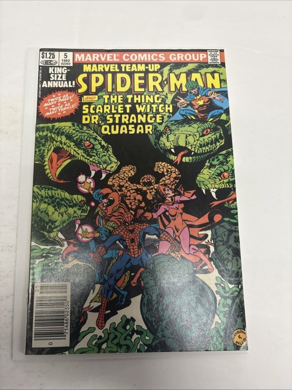Marvel Team-Up Spider-Man (1982) # 5 (VF/ NM) Canadian Price Variant • Gruenwald