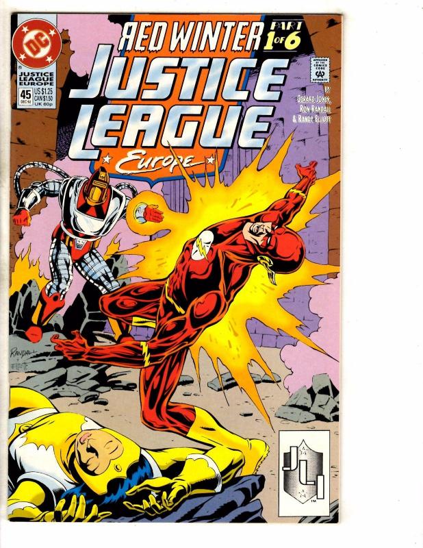 Lot Of 9 Justice League Europe DC Comics # 39 40 41 42 43 44 45 46 47 Flash CR11