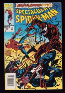 The Spectacular Spider-Man #202 Newsstand Edition SIGNED (7.0) 1993