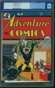 Adventure Comics #57 CGC 9.2 NM- (1940)  - FROM THE COLLECTION OF NICOLAS CAGE.