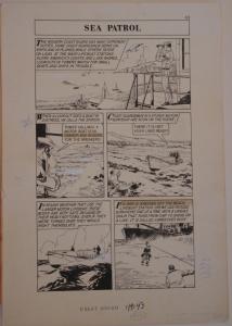GRAHAM INGELS original art, WORLD AROUND US #12 pg 43, 15x 21, 1959, Coast Guard