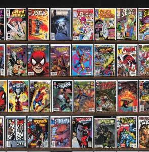 Huge Lot 150+ Comics with Silver Surfer, The Spectacular Spider-Man & More!