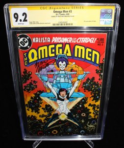 Omega Men #3 (CGC 9.2) Signed By Marv Wolfman - 1983