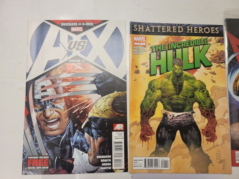 3 Marvel Comics #3 Avengers vs X-Men + #6 Nova + #1 Incredible Hulk 60 TJ26