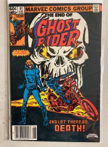Ghost Rider #81 Newsstand Marvel 1st Series (6.0 FN) (1983)