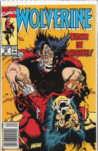 Wolverine #38 Newsstand Edition (1991) Wolverine