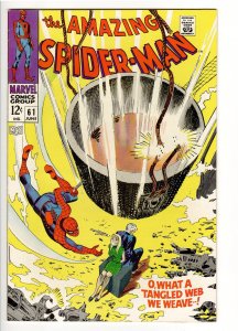 AMAZING SPIDERMAN 61 NM 9.0- 9.2 1st GWEN STACY COVER;LOUISIANA COLLECTION