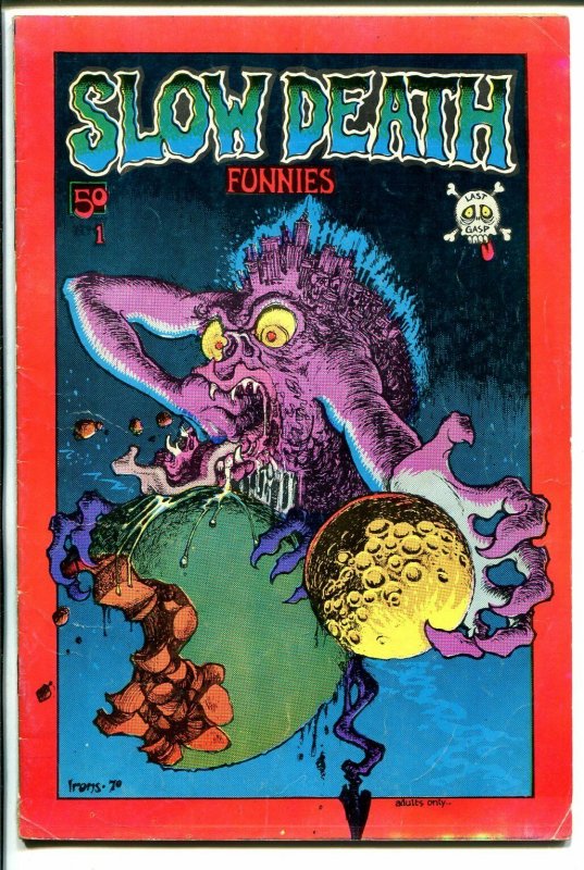 Slow Death Funnies #1 1970-1st issue-R Crumb-Greg Irons-Shelton-1st print-VG