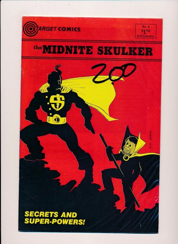 the MIDNITE SKULKER #1-4 (1,2,3,4) Target Comics 1986 ~ VF/NM (HX280)