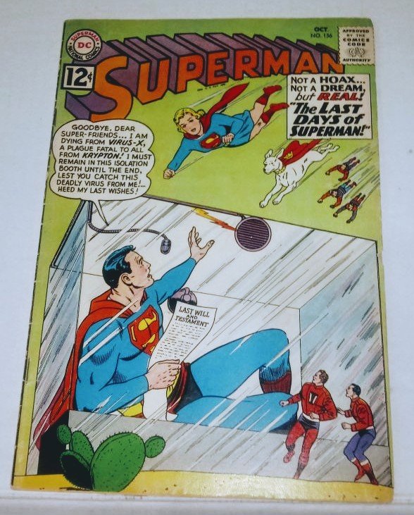 Superman #156 (5.5) THE LAST DAYS OF SUPERMAN! Supergirl Krypto DC (id02a)