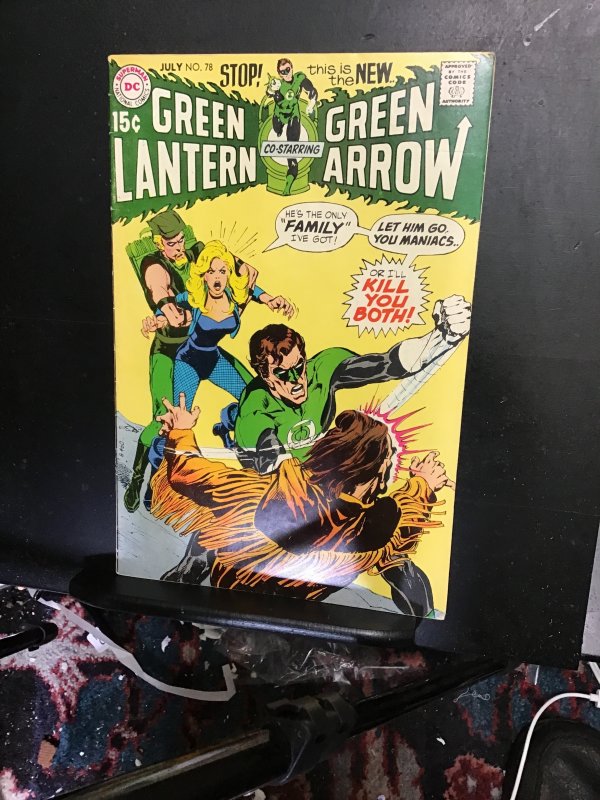 Green Lantern #78 (1970) Neil Adams! Black Canary! VF+ Wytheville CERT!