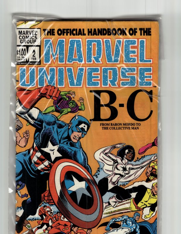 The Official Handbook of the Marvel Universe #2 (1983) Captain America